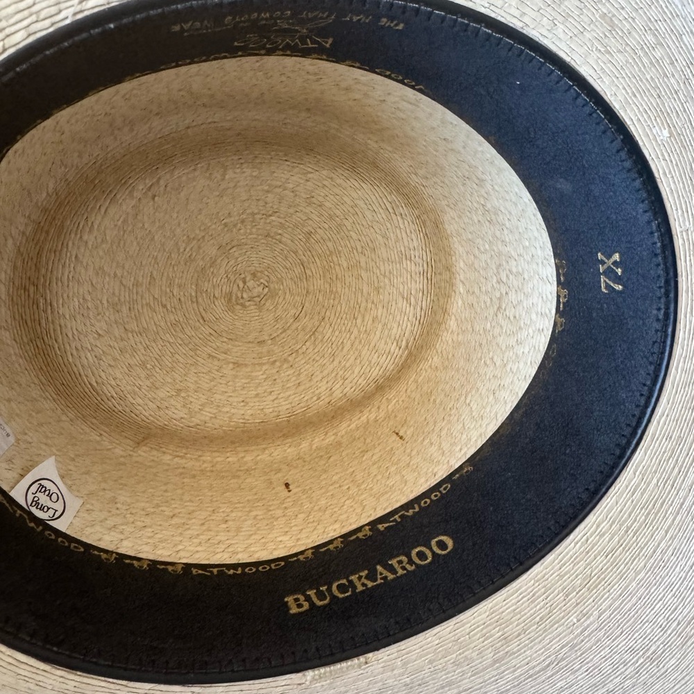Atwood Hat Co. Nevada Buckaroo Hat- Tan Ribbon- XL - Picture 3 of 5
